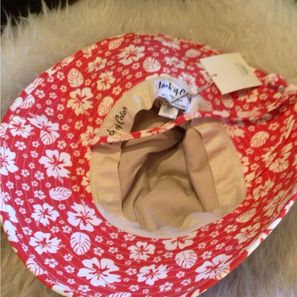 1 LEFT ! Rare Lack of  Color hibiscus cotton bucket hat - Picture 5 of 7